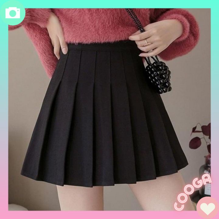 Chân váy xếp ly ngắn chữ A, chân váy xếp ly Hàn Quốc có quần trong CG013