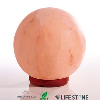 [Đèn Phong Thủy] Đèn Đá Muối 4.5kg Size Lớn Hình Tròn Nhập Khẩu Chính Hãng Himalaya