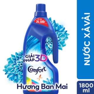 Nước xả vải Comfort đậm đặc hương ban mai chai 1.8 lít