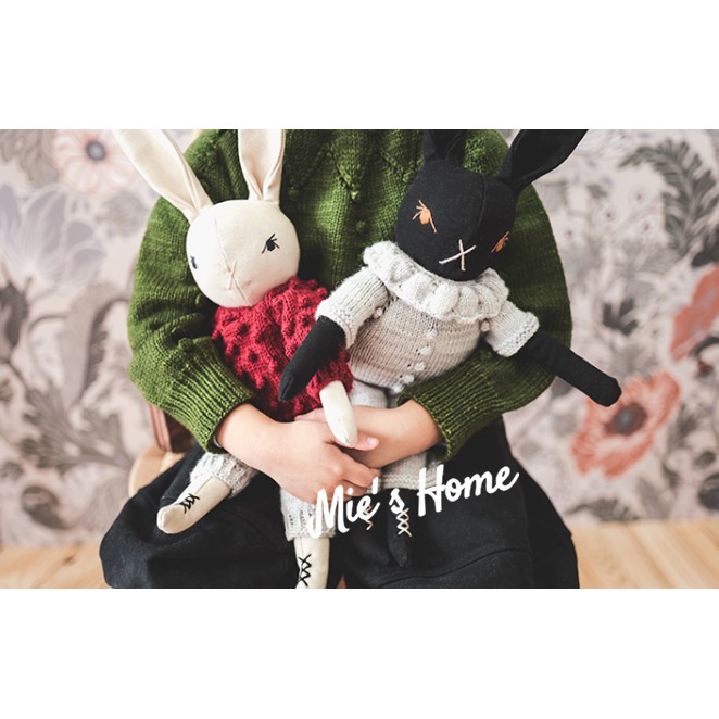 Bộ Kit tự thêu DIY THỎ BÔNG - BUNNIE tự làm, búp bê hộ mệnh - Handmade MIE Shop