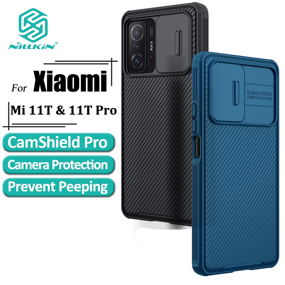 Ốp lưng Nillkin CamShield Pro PC cứng TPU màu nhám bảo vệ camera cho Xiaomi Mi 11T Pro