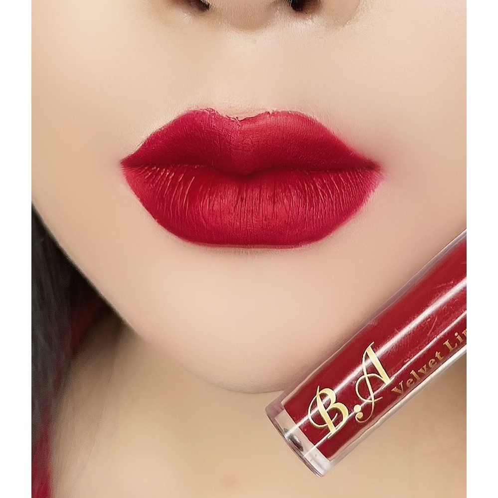 [12 Đỏ R.ư.ợ.u] Son Kem Lì Nắp Vàng Cao Cấp B.A Màu Đỏ R.ư.ợ.u | BigBuy360 - bigbuy360.vn