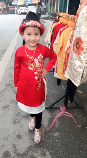 Combo áo dài + quần + mấn.