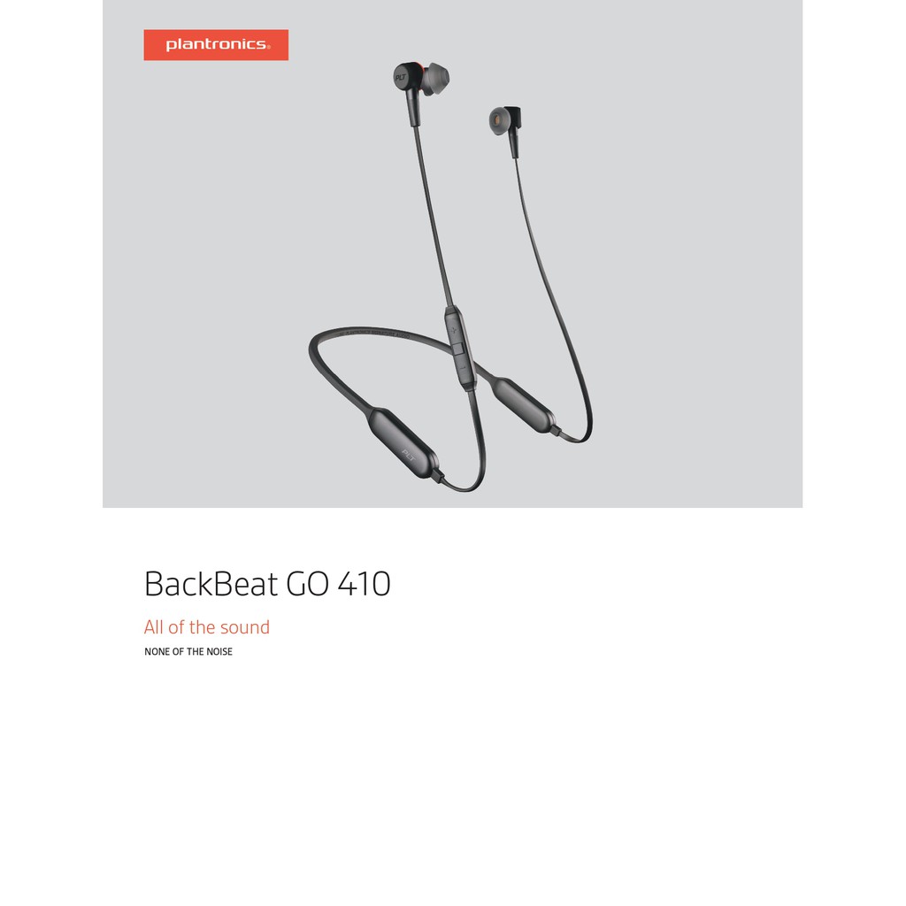 Tai nghe Bluetooth thể thao Plantronics BackBeat Go 410 W5.0 - Hãng phân phối chính thức