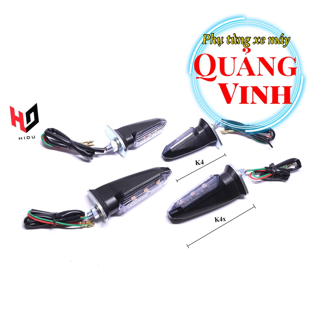 Xi nhan kiểu K4 K4X Vario Mini sáng vàng Hidu Chính Hãng cho Vario Exciter 150 Exciter 155 Winner X MSX CBR