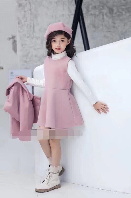 Sét váy dạ 3 chi tiết