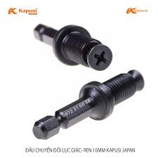 Bộ 2 Đầu Chuyển Lục Giác Sang Đầu Kẹp Mũi khoan 10mm  Và 13mm . Hàng Kapusi Japan