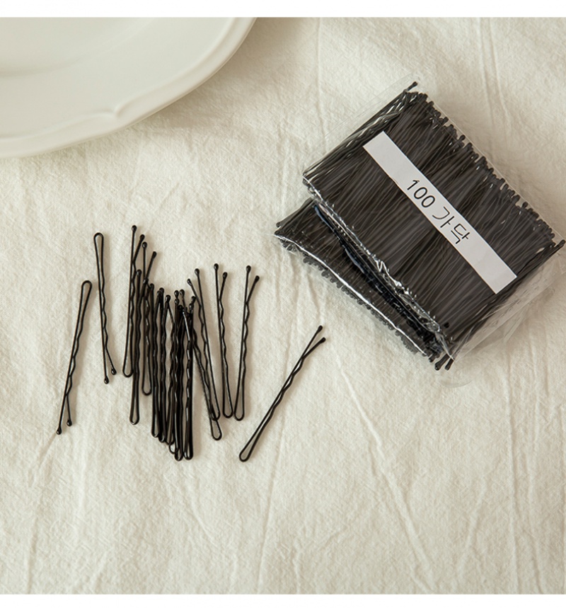 Set 100 kẹp tăm màu đen dùng để tạo kiểu tóc