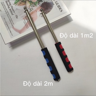 Gậy gắn cờ dẫn đoàn du lịch cầm tay, cán treo cờ phượt 2m và 1m2