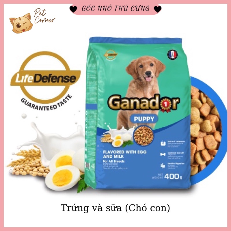 Thức ăn hạt cho chó Ganador 400gr