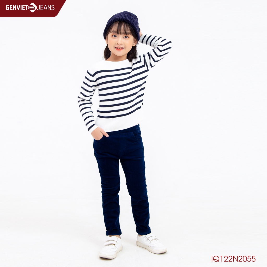 Quần Nhung Bé Gái Thời Trang GENVIET IQ122N2055