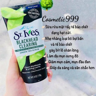 Auth 100% tẩy da chết cho da silves vị lúa mạch , trà xanh và mơ-cosmetic999
