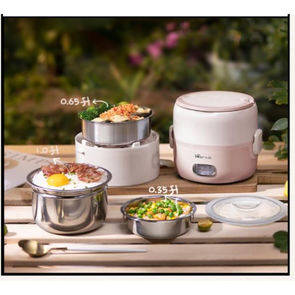 [Giá sập sàn] Hộp cơm cắm điện Bear DFH-B20S6, giữ nhiệt, nấu chín và hâm nóng thức ăn | BigBuy360 - bigbuy360.vn