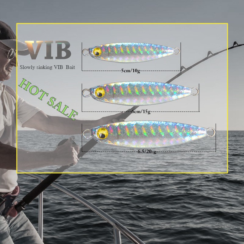 Mồi Giả Câu Cá Bằng Kim Loại 7g / 10g / 15g / 20g / 30g