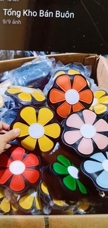 Combo 10 túi đeo chéo hình hoa(sỉ 25k)