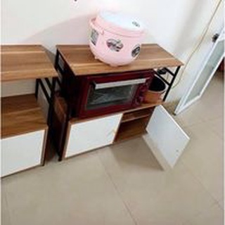 Mẫu Mới - KỆ ĐỂ LÒ VI SÓNG 2 NGĂN - KỆ ĐỂ ĐỒ NHÀ BẾP LẮP RÁP TIỆN ÍCH 80X30