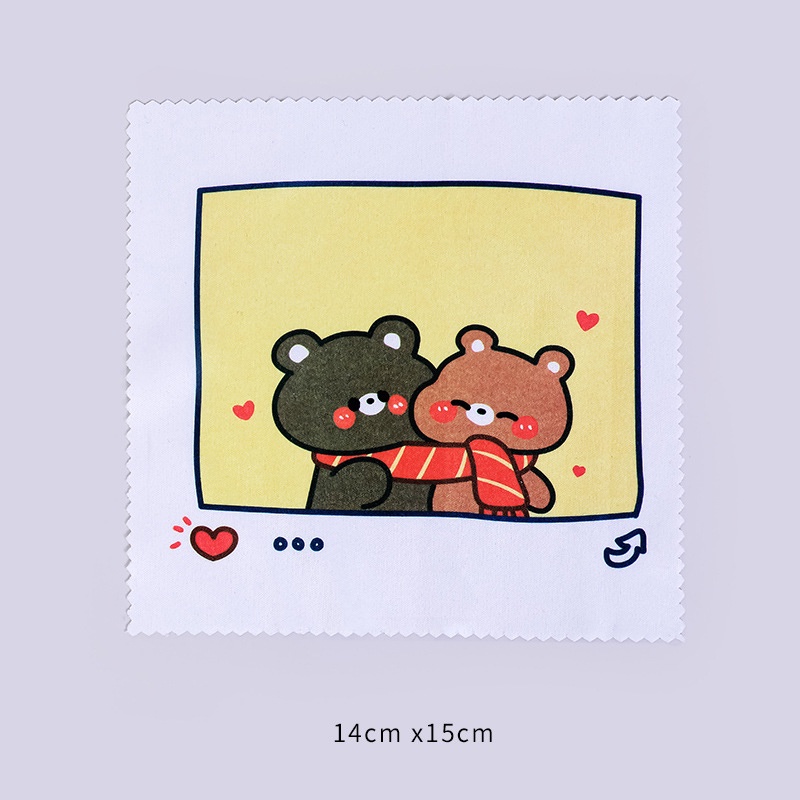 Khăn lau kính Doraemon, Hello Kitty, Pikachu dễ thương cute TooYoo BK00471