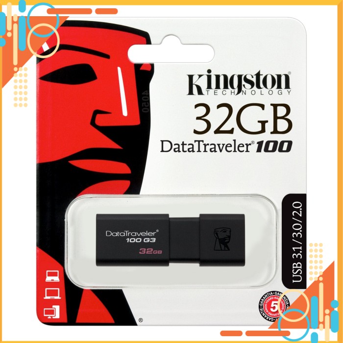 USB Kingston DT100G3 32GB 3.0 - Pk Máy Tính