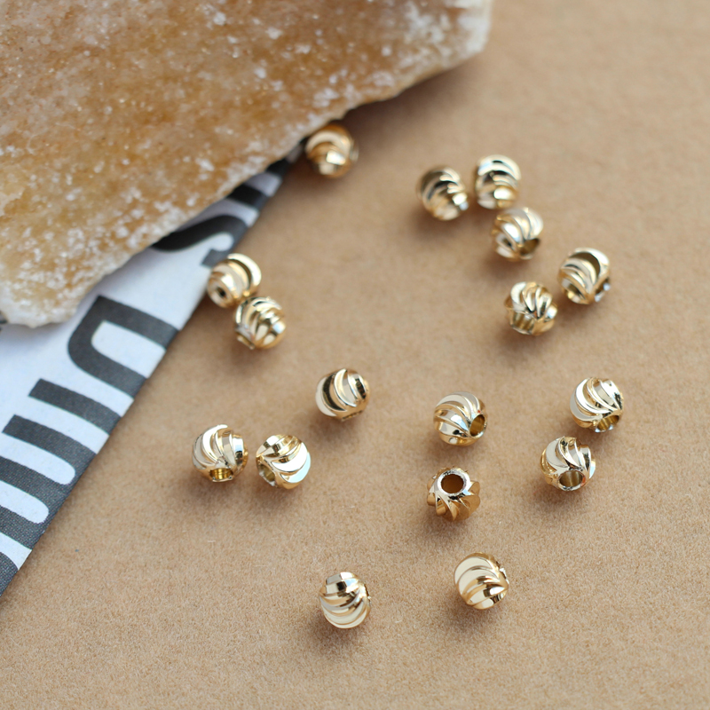 Bộ 10 HạT Đồ Trang SứC Mạ VàNg 14k HìNh MặT Trăng