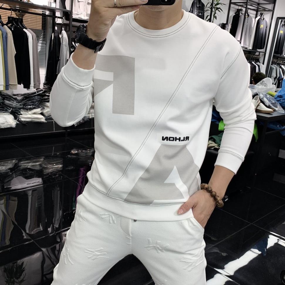SALE Áo Thun Nam Dài Tay. Áo thu đông trơn tay dài cổ tròn basic vải Poly 2Da N04