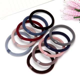 Set 10 dây cột tóc trơn nhiều màu