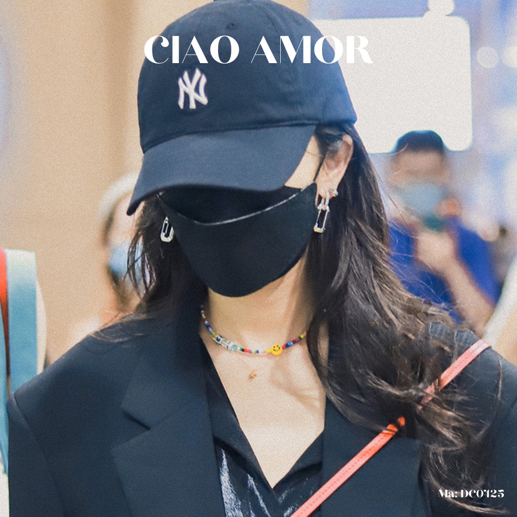 Dây chuyền, Vòng cổ nữ hạt cườm mặt cười hot màu sắc rực rỡ Trang sức Ciao Amor - DC0425