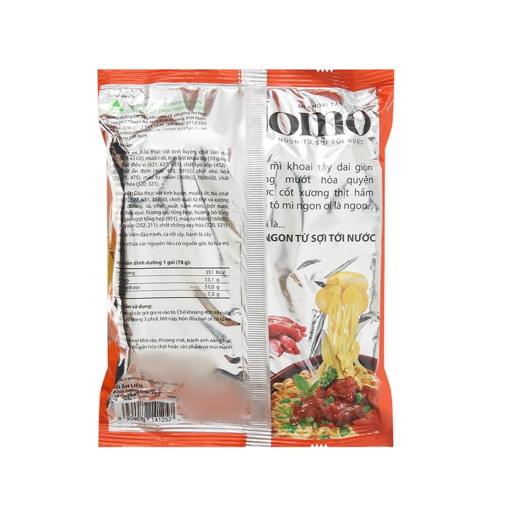 Thùng 30 gói mì Jomo vị tôm chua cay 80g