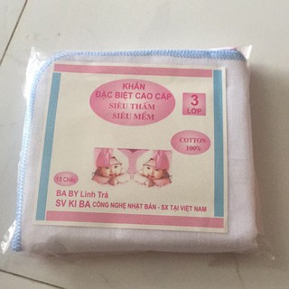 Khăn sữa cao cấp siêu thấm siêu mềm set 10 chiếc