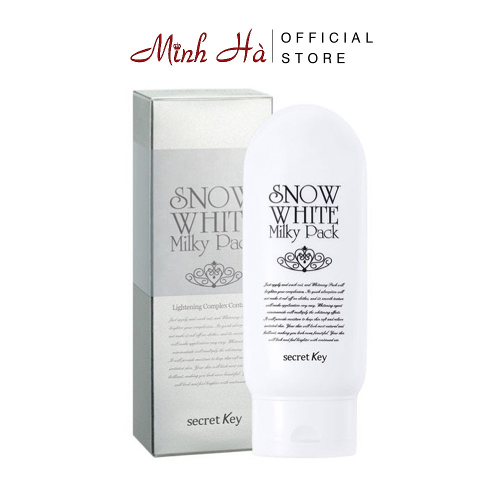 Kem dưỡng trắng da toàn thân Secret Key Snow White Milky Pack 200g