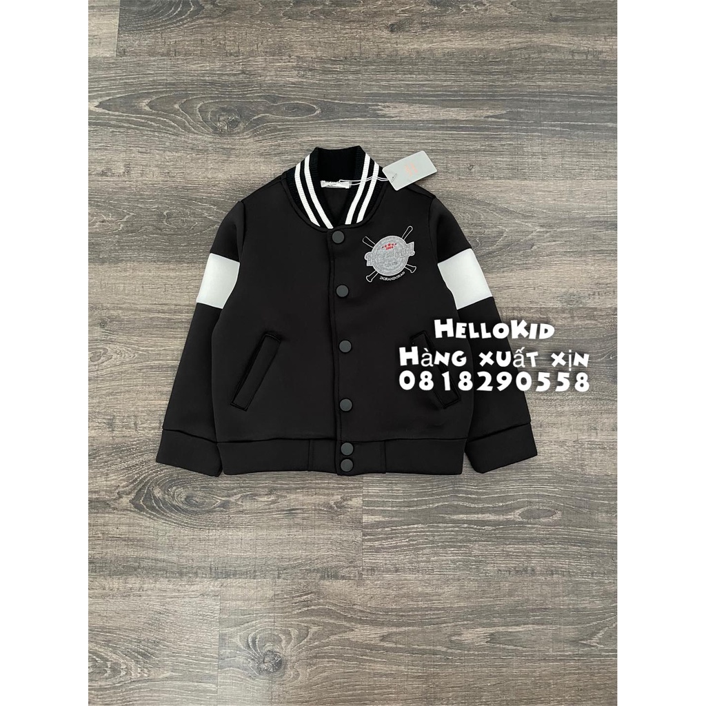 A567 - Áo khoác bomber nỉ ép xuất Hàn bé trai