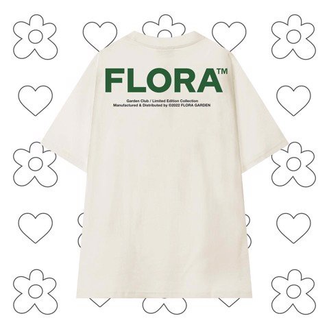 ÁO THUN FLORA BASIC TEE 2021 *CREAM aka Ốc Quế Sầu Riêng