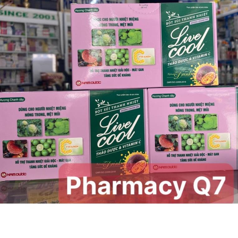 HỘP 10 GÓI LIVE COOL LIVER COOL NAM DƯỢC HƯƠNG CHANH DÂY