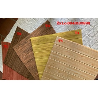 xỐP DÁN TƯỜNG VÂN GỖ khổ 70 x 77cm