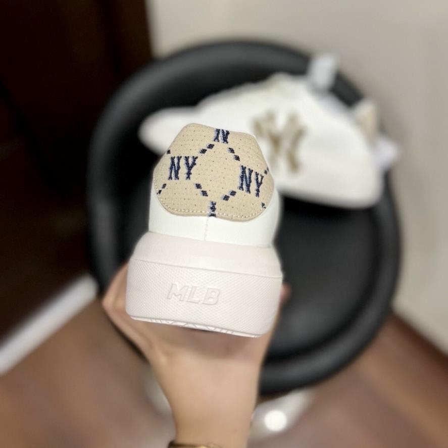 Giày MLB Chunky Classic Heel Dia Monogram New York Yankess-Hàng Trung