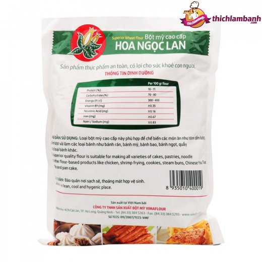Bột mì đa dụng hoa ngọc lan 500 GR