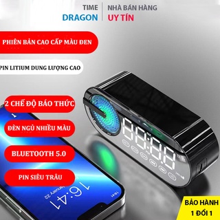 Loa bluetooth đồng hồ G30 làm đèn ngủ có 2 chế độ bảo thức hiển thị phần trăm pin nghe đài FM hỗ trợ thẻ nhớ