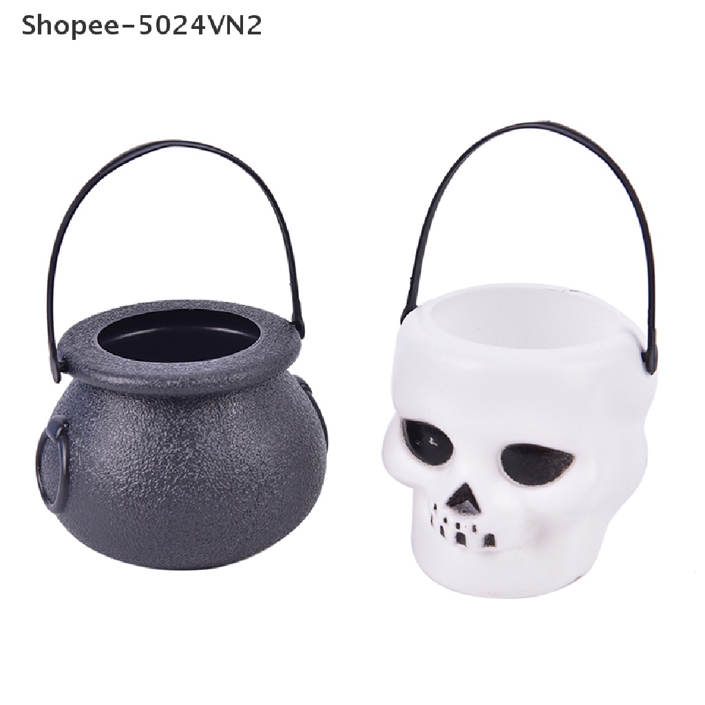 [Mới &amp; Halloween &amp; Halloween] Bộ Xương Có Thể Mang Theo Có Thể Đựng Kẹo Nhỏ Gọn Phong Cách Halloween
