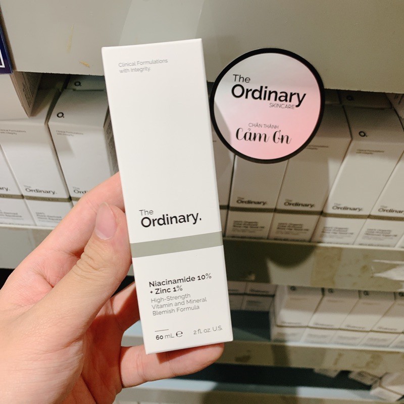 Serum giảm mụn The Ordinary / Niacinamide 10% + Zinc 1% / 60mL