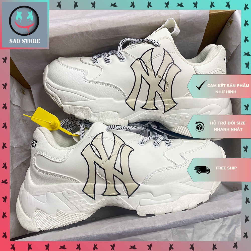 GIày MLB Nam Nữ, Giày Sneaker MLB NY In 3D Đế Tăng Chiều Cao Thời Trang Hàng Cao Cấp Full Box + Bill | BigBuy360 - bigbuy360.vn