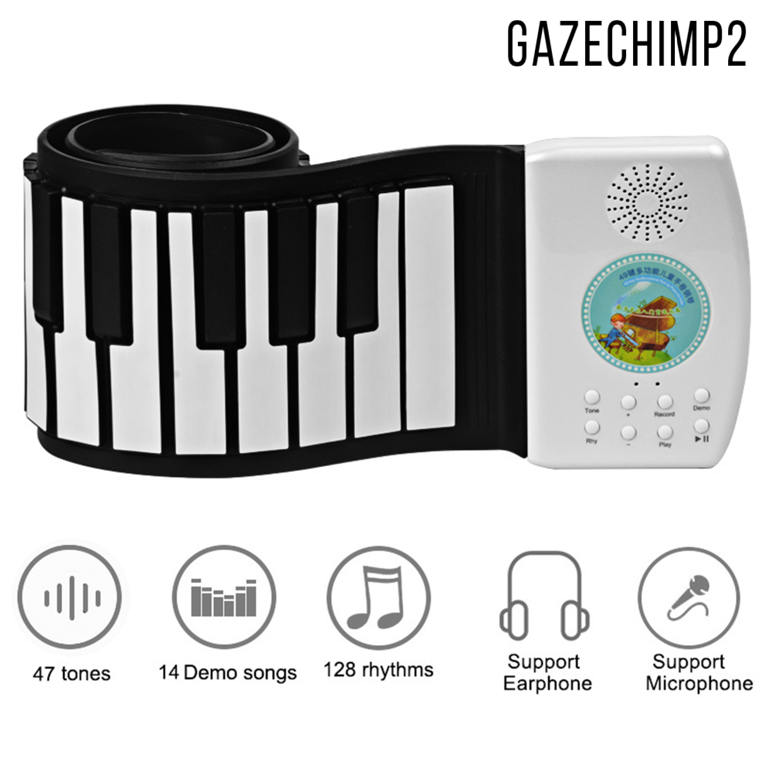 Đàn Piano Điện Tử Dạng Cuộn 49 Phím Gazechimp2