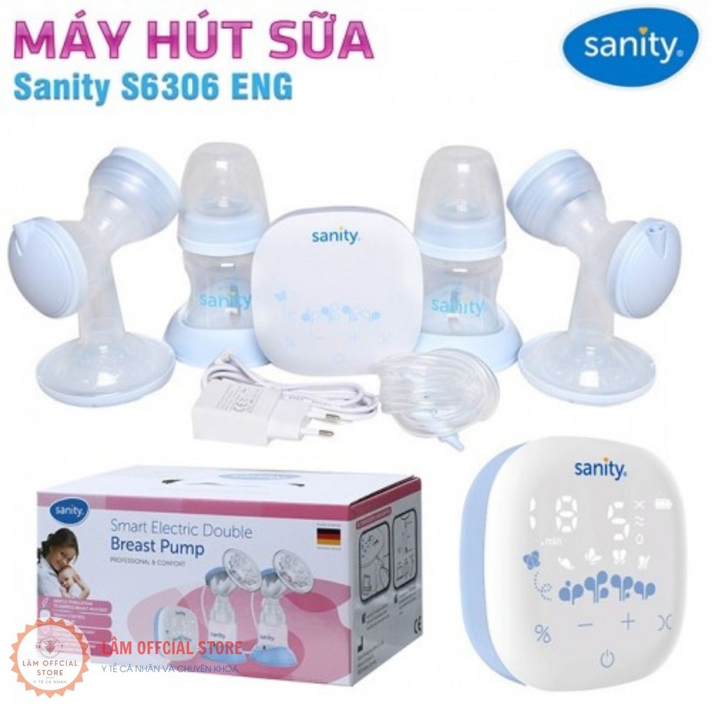 Máy hút sữa điện, máy hút sữa điện đôi SANITY S6306.ENG hàng chính hãng của ĐỨC MHSDDSANITYS6306.ENG