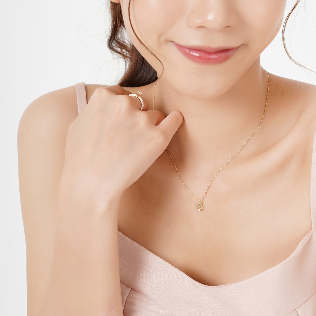 Dây chuyền vàng 14k DCMAMD194 Huy Thanh Jewelry