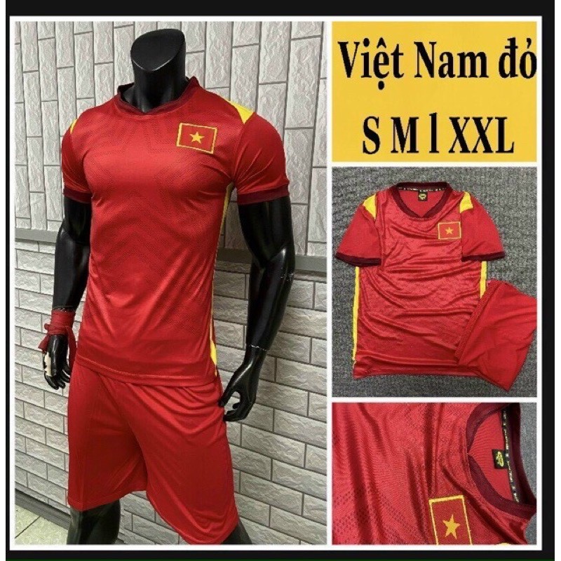 &lt; Mẫu Mới &gt; Bộ quần áo bóng đá Việt Nam 2021 - 2022