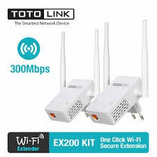 [Mã ELFLASH5 giảm 20K đơn 50K] Bộ Mở Rộng Sóng Wifi TOTOLINK EX200 Chuẩn N Tốc Độ 300Mbps - Chính habfx BH 24 tháng