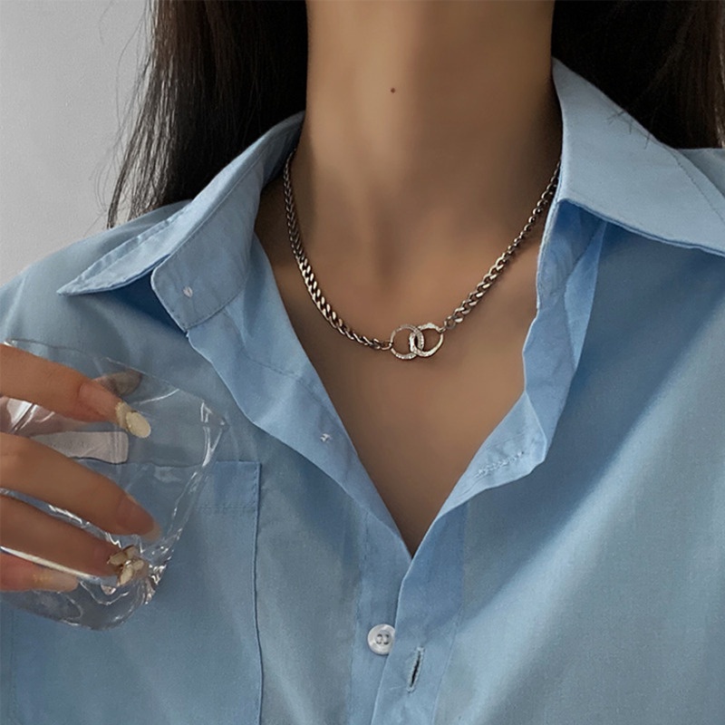 Vòng cổ Thép Titan Phong Cách Hip Hop Ngọt Ngào