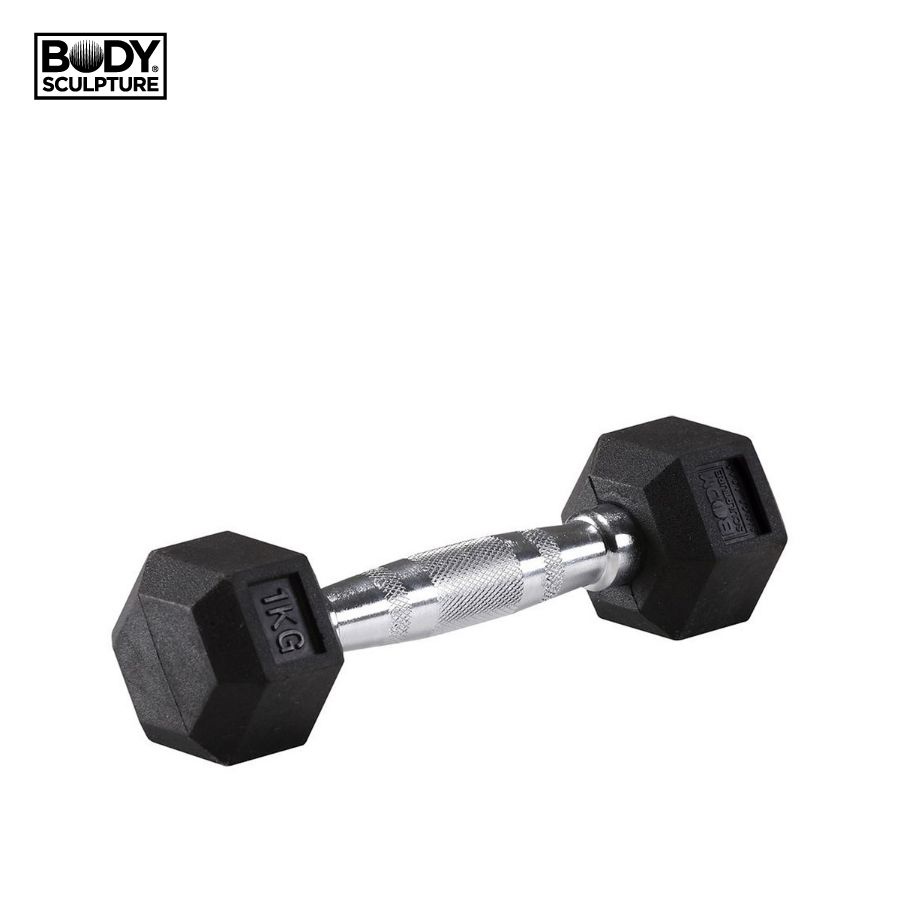 Tạ tập gym lục giác 1kg unisex Body Sculpture - BW-460-1KG