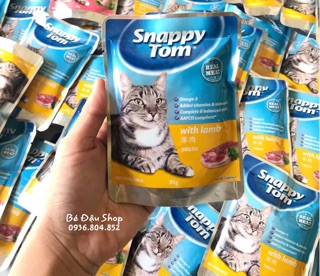 Pate Snappy Tom cho mèo Gói 85gr
