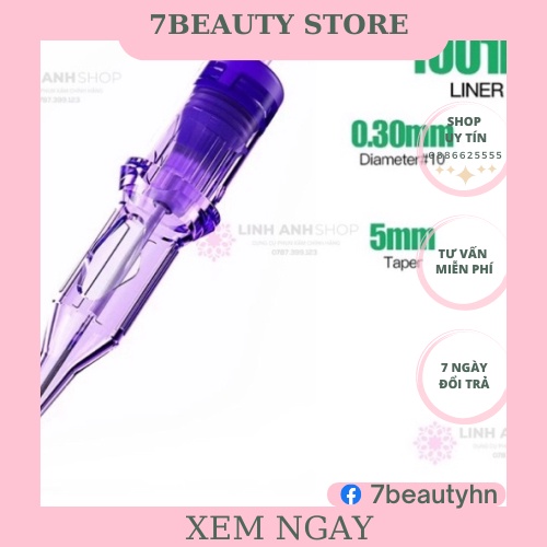 Hộp Kim 1 Máy Pen MAST PRO Tím Chính Hãng Phun Xăm