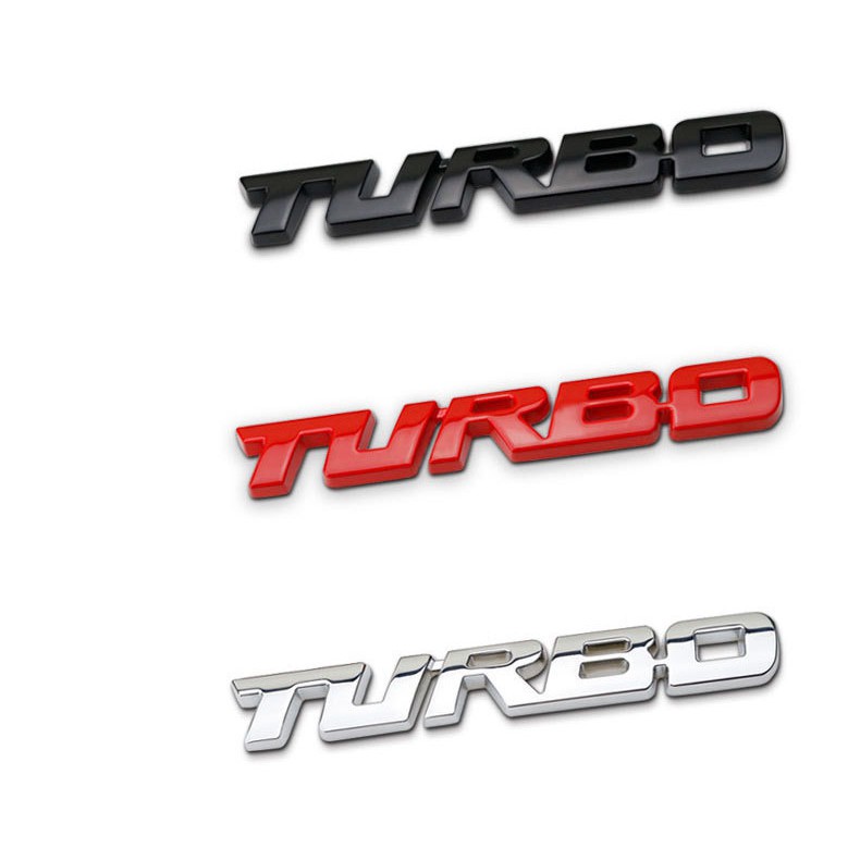 Logo Chữ Turbo Dán Xe ô Tô (mẫu 5) MS-116