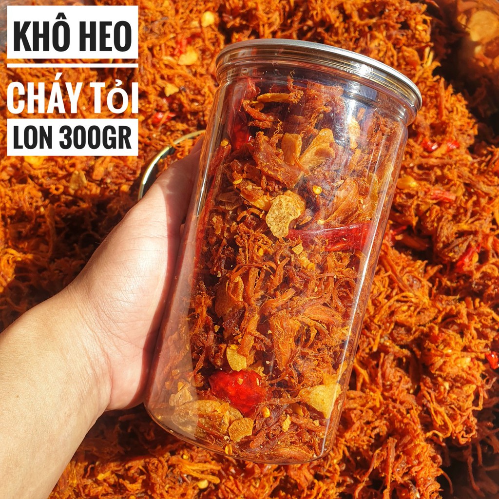 Khô Heo Cháy Tỏi - Lon 300gr